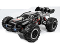 Black-Gray brushless RC monster pickup, body appearance; battery and shock package selected separately