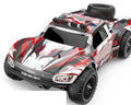 Red EXTREME ADVENTURE RC truck, body appearance; selected battery package listed separately