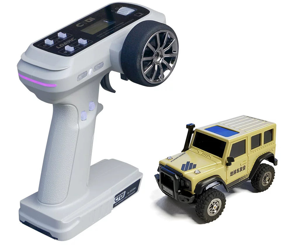 Desert Yellow X43 1:43 RC crawler with CT01 controller for the RTR option