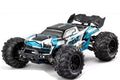 Blue RC off-road pickup, body appearance; selected battery package listed separately