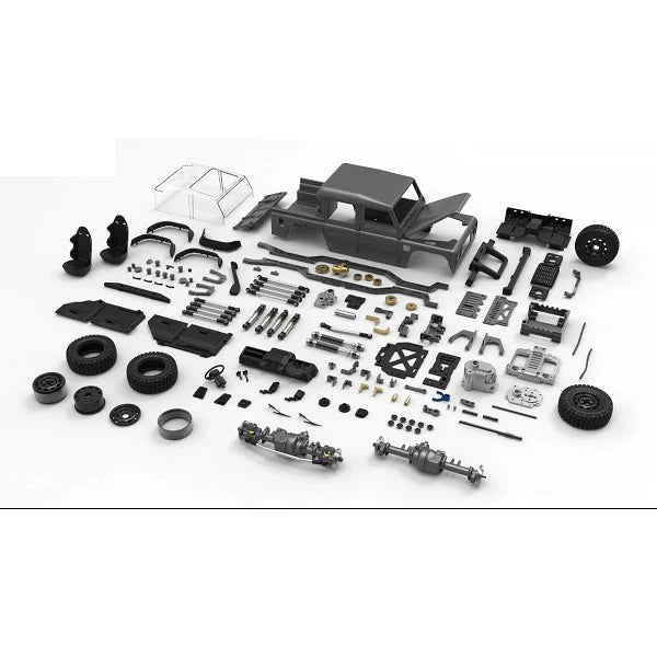 Capo CUB1 kit components laid out before assembly