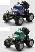 Blue and Green retro RC monster trucks supplied as a two-truck color pair