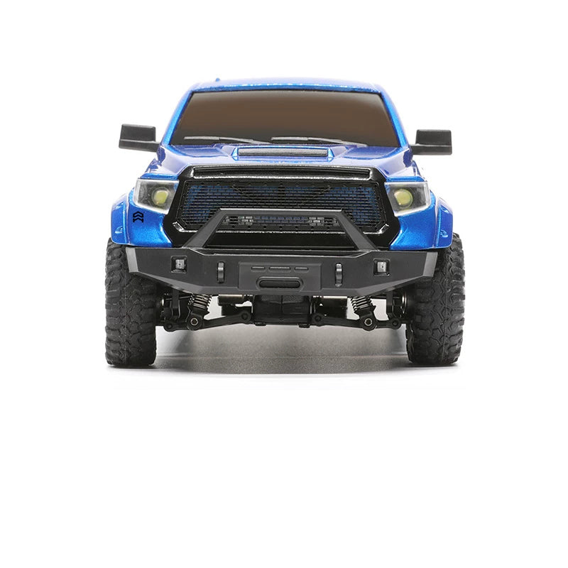 Orlandoo Hunter P02 1:32 RC Pickup Assembly Kit: Assembled and blue-painted P02 front build reference; selected KIT requires assembly and body painting