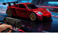 Red Red 911-Style 4WD RC Drift Coupe; one vehicle supplied per selected package