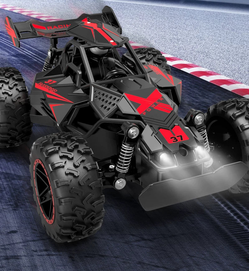 RC Off-Road Buggy - Green and Red-Black Battery Packages