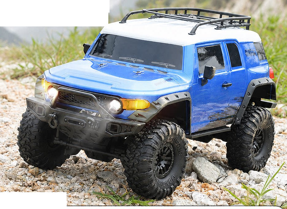 Blue 1:10 RC suv vehicle body; battery package selected separately