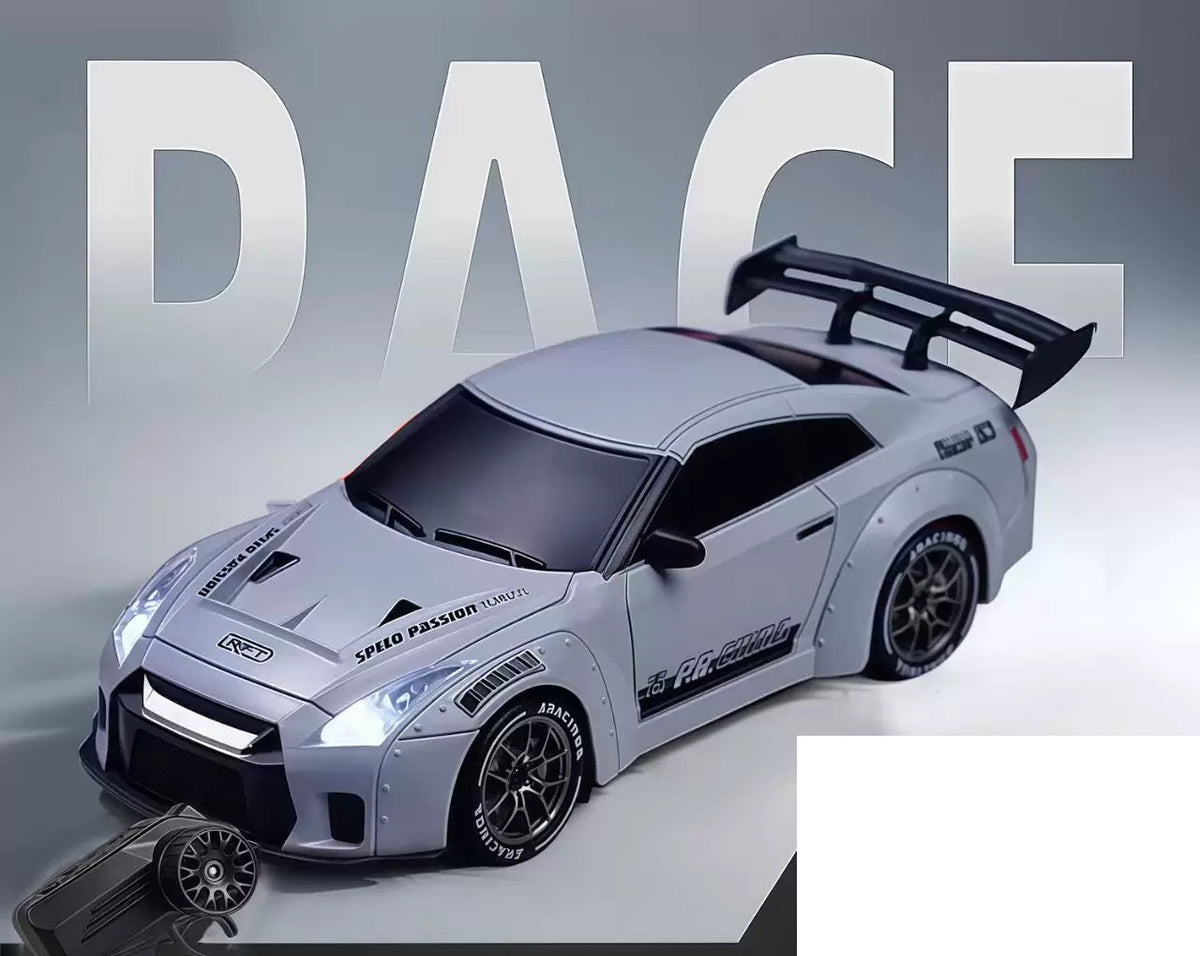 Gray Gray GT-R-Style RC Coupe; one vehicle supplied per selected package