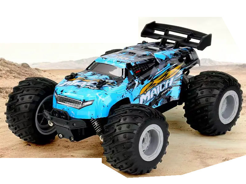 Blue MACH RC Monster Truck; one vehicle supplied per selected package
