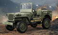 Military green RC Jeep with open cabin and rear spare wheel