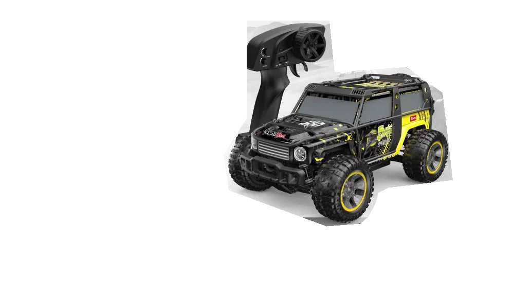 Black/Yellow EXPLORER 1:10 4WD RC SUV; one vehicle supplied per selected package