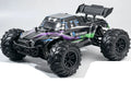 Black-Purple-Green Purple 99-graphic RC monster truck, body appearance; battery and shock package selected separately