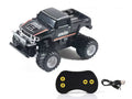 3216 Mini RC Truck Series: 3216-1 / Black Pickup with matching oval four-button remote and USB lead