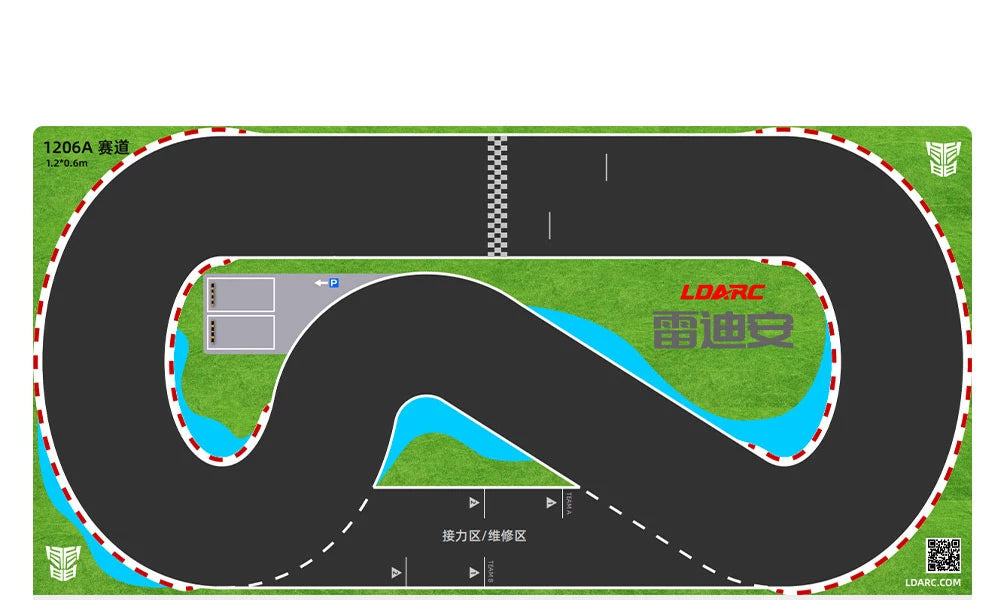 Mini RC Track Mat and PU Barrier Sets