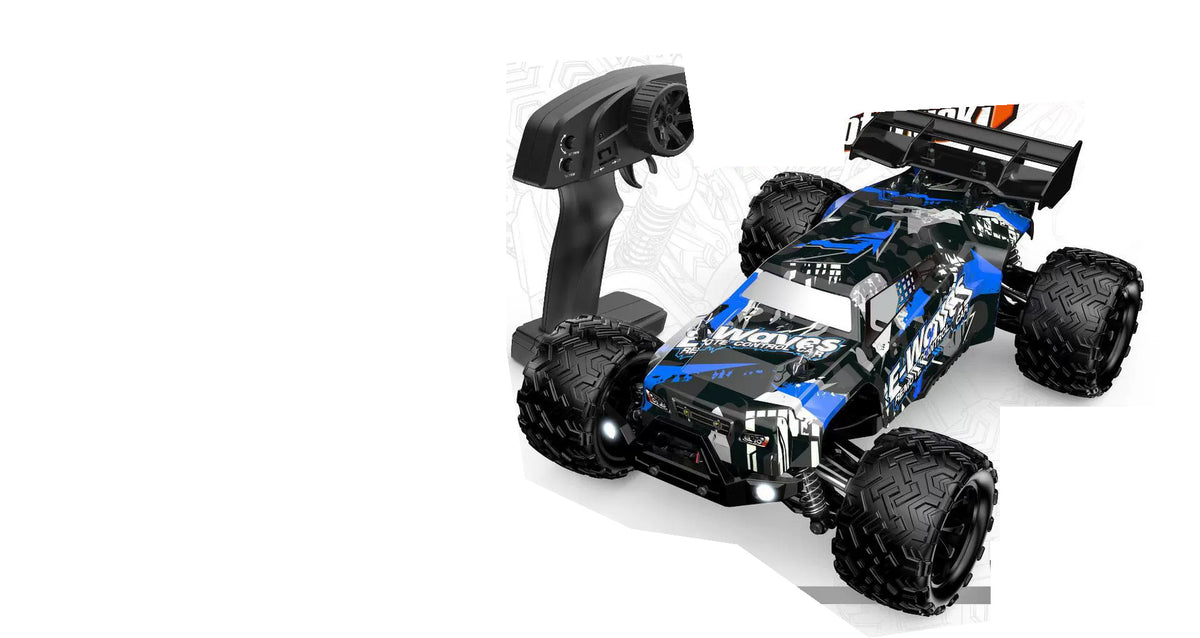 Blue Camouflage Blue Lightning 1:14 4WD RC Buggy; one vehicle supplied per selected package