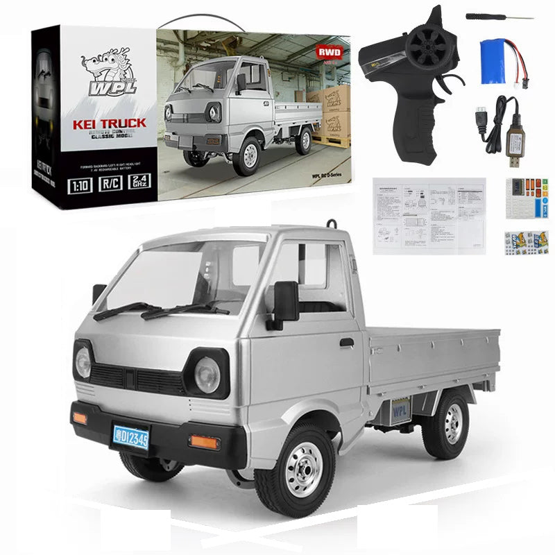 Silver D12truck with controller,battery,USBcable anddepictedkit accessories