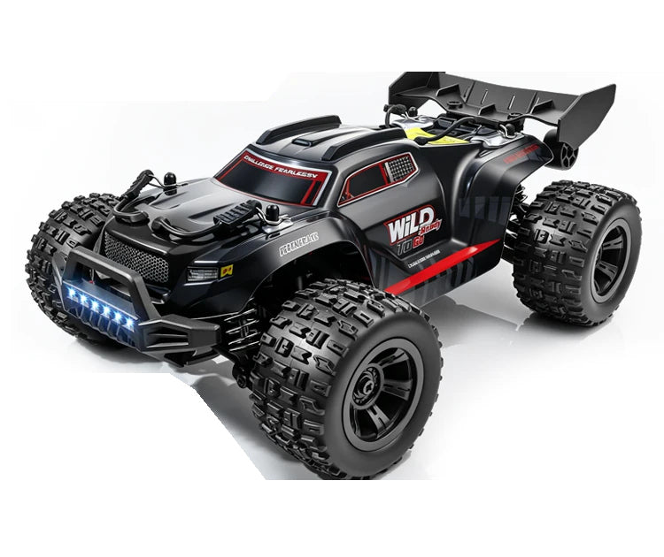 Black WILD RC pickup, body appearance; battery and shock package selected separately
