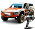 Orange HB-RD1201 RC short-course truck and included handheld controller, brushed version; selected battery quantity listed separately
