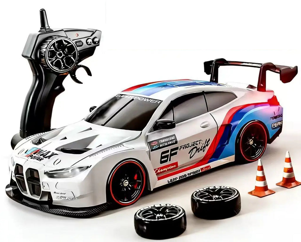White GT3-Style RC Drift Coupe; one vehicle supplied per selected package