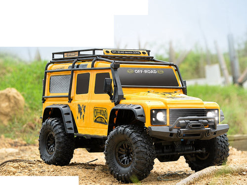 Yellow 1:10 RC wagon vehicle body; battery package selected separately