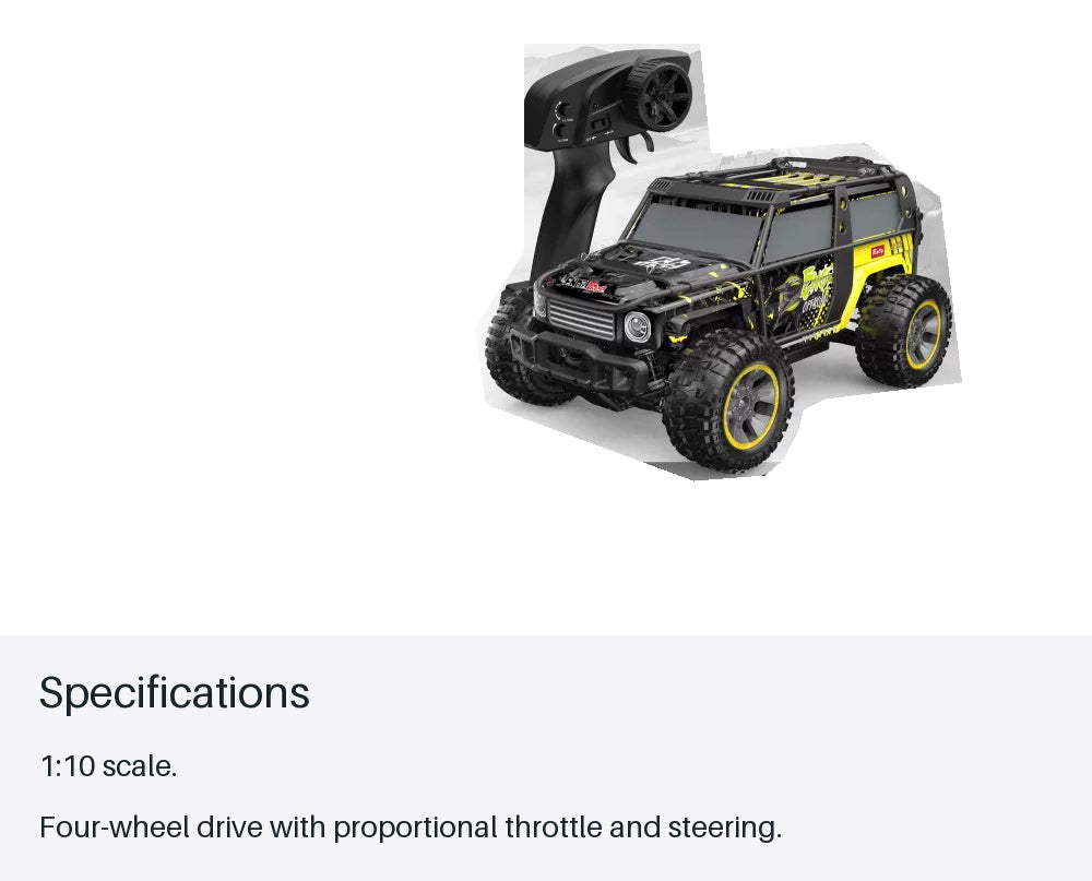 EXPLORER 1:10 4WD RC SUV - specifications from source-backed facts