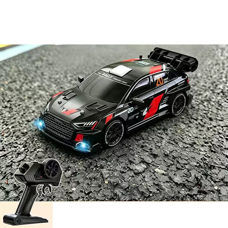 Black A3-Style RC Rally Hatchback; one vehicle supplied per selected package