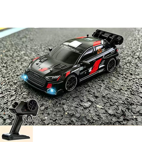 Black A3-Style RC Rally Hatchback; one vehicle supplied per selected package