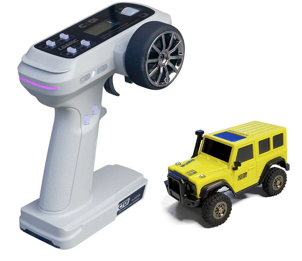Lemon Yellow X43 1:43 RC crawler with CT01 controller for the RTR option
