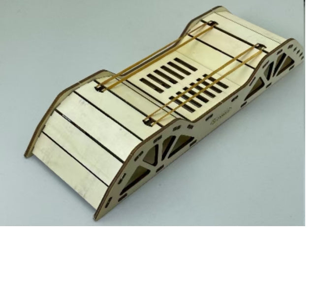 RC Crawler Course Obstacle Set - Four Kits: Native close-up of the slatted ramp and its support construction; same original view