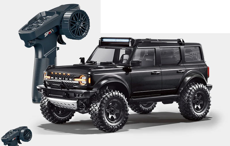 Black R22 RC crawler and controller