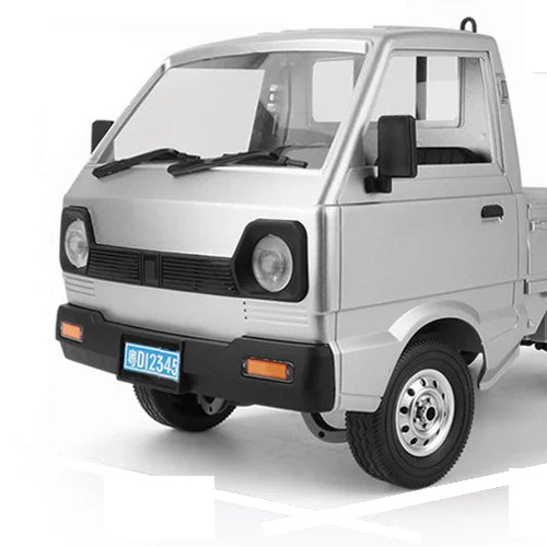 Silver D12truck cabin,grille andfront wheel detail