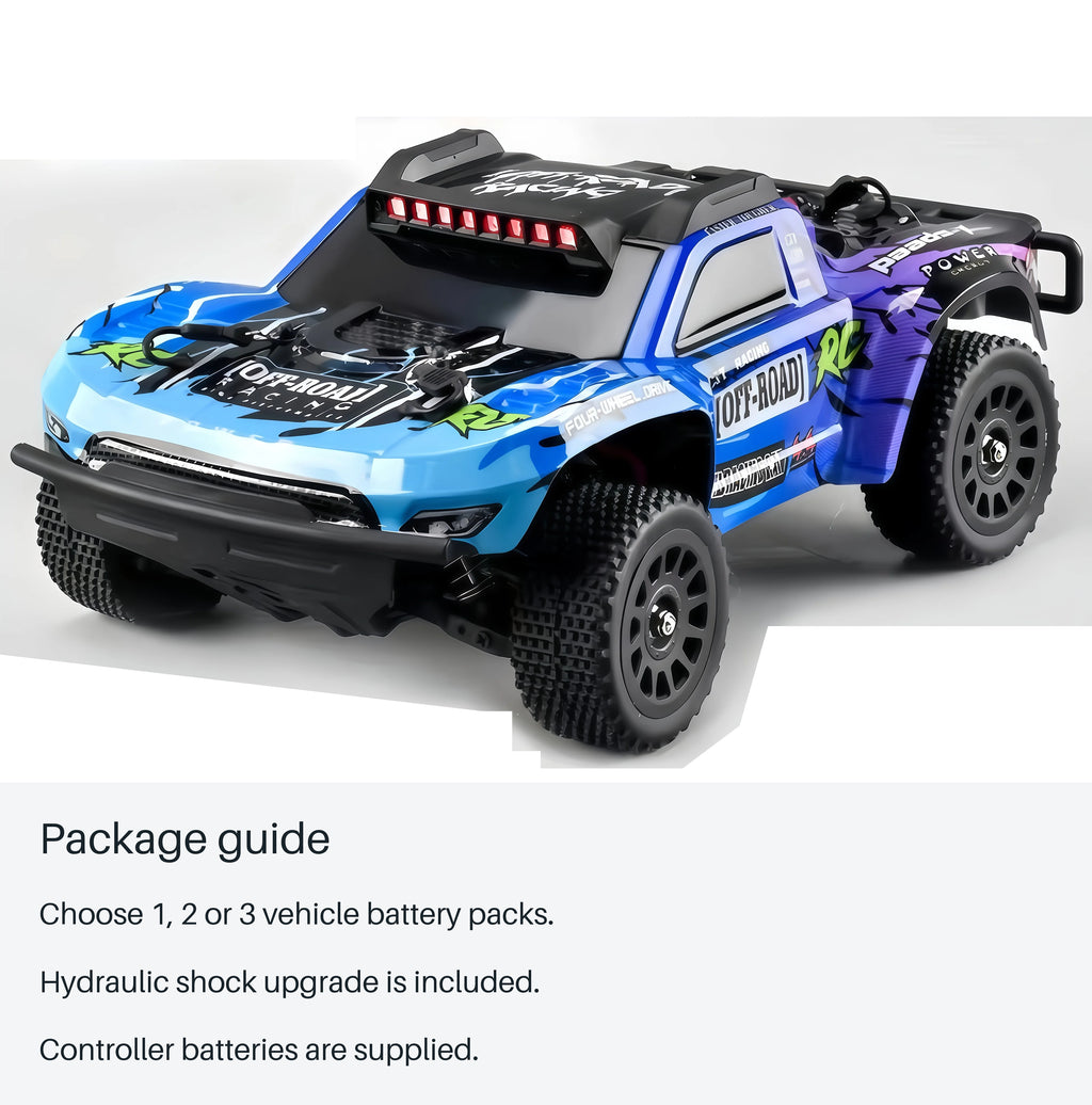 Q130C 1:14 Brushless RC Short-Course Truck - package guide from source-backed facts
