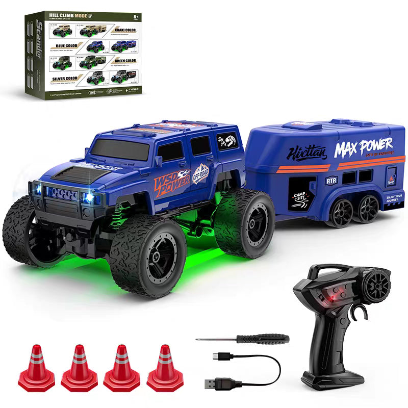 Deep Blue E88 pickup and camper package with remote and miniature cones