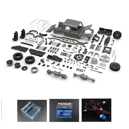 CUB1 assembly kit with its included ESC, motor and light kit