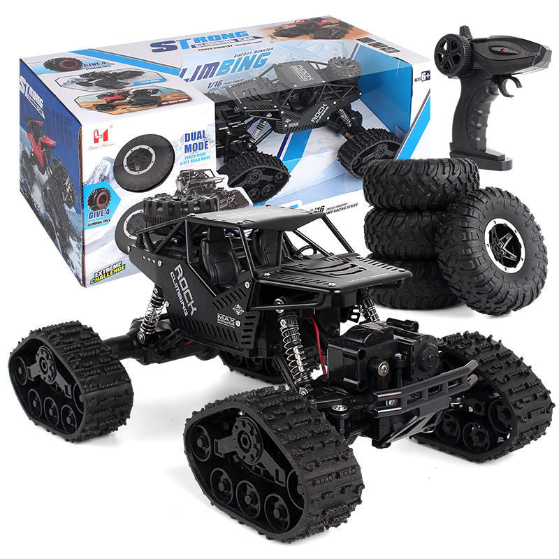C012 RC crawler - black crawler tracks wheels controller
