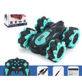 Blue RC stunt car in the Lights and Music configuration