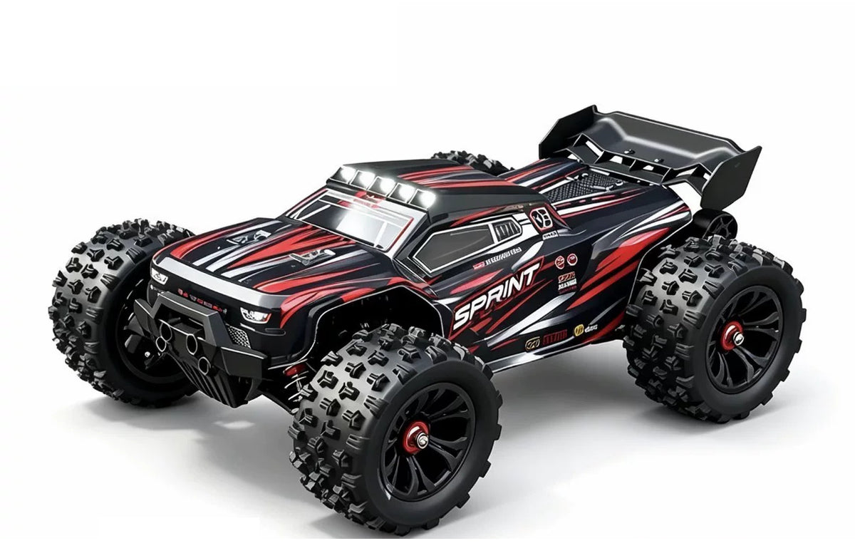 Red SPRINT 2847 brushless 3S pickup with metal chassis; battery count selected separately