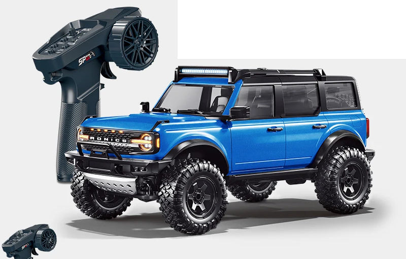 Blue R22 RC crawler and controller