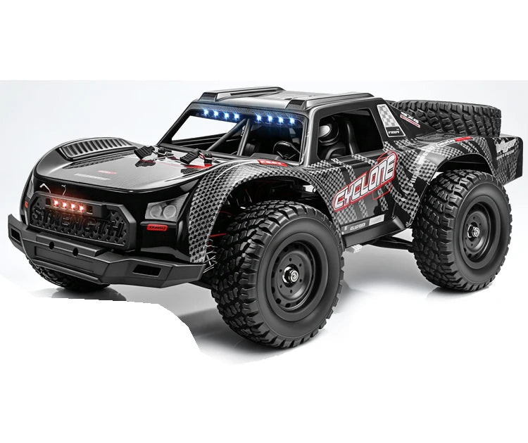 Carbon Black 1:14 short-course RC truck, 2840 brushless exterior; selected battery and shock package listed separately