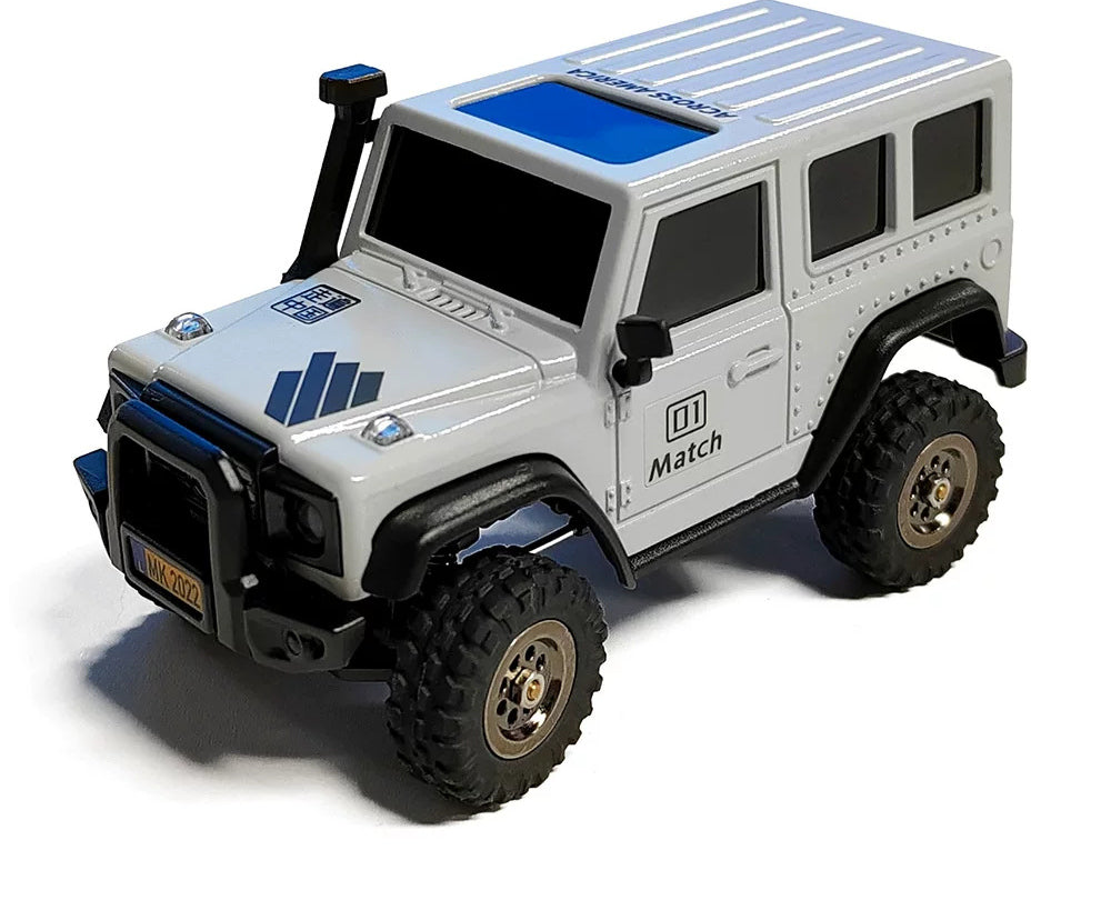 Gray X43 1:43 RC crawler, BNR vehicle-only exterior; controller not included