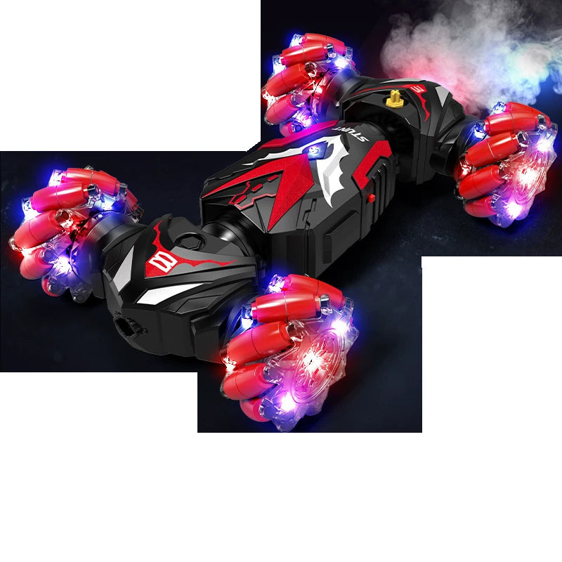 Red Bat Pattern RGB-wheel twist car for the Remote + Watch package